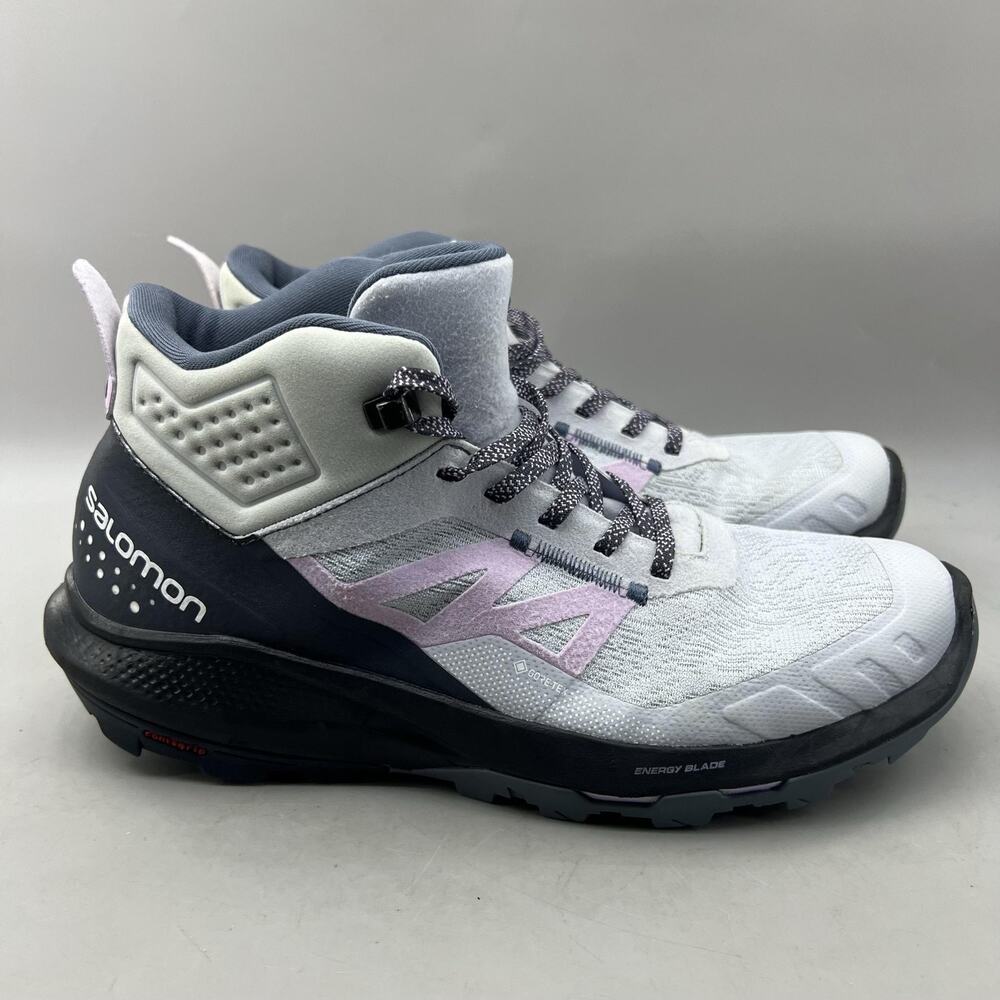 Salomon OUTpulse Gore-Tex Snow Boots Women Size 10 Gray Waterproof Comfort Shoes